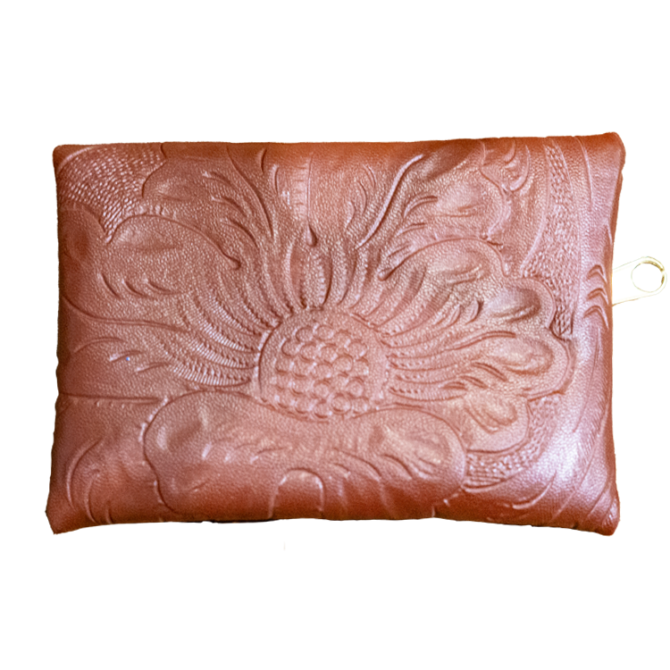 Mini Embossed Leather Coin Purse