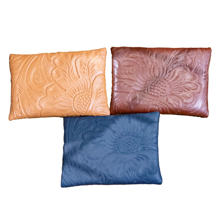 Mini Embossed Leather Coin Purse