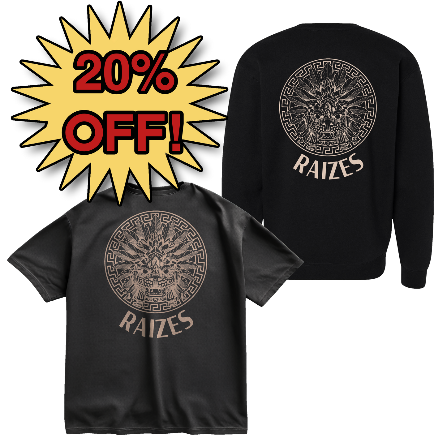 Jaguar De Piedra - Crew Neck & Tee Bundle