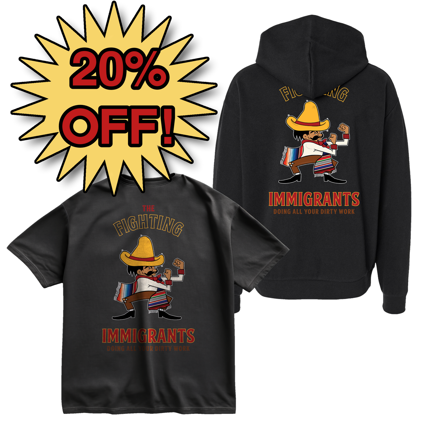 Fighting Immigrant Hoodie & Tee Bundle