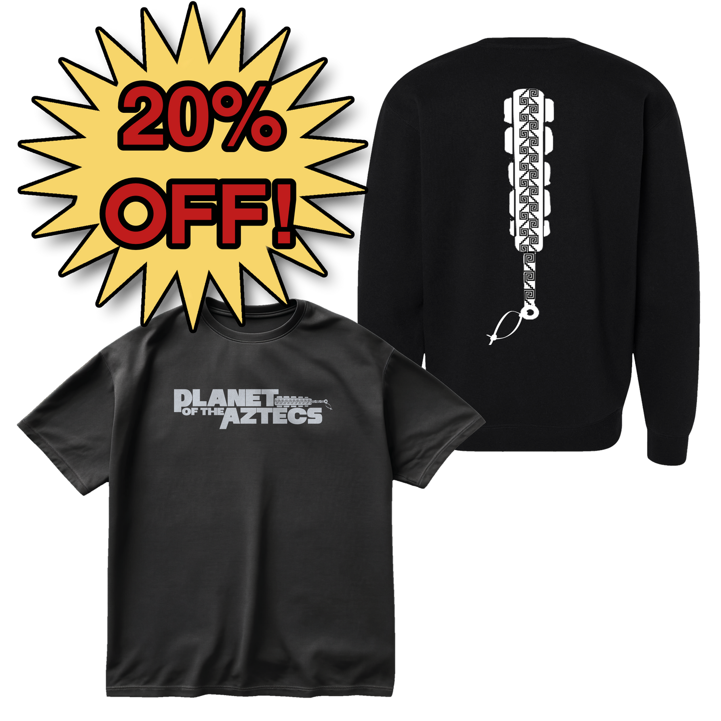 Planet Of The Aztecs - Crew Neck & Tee Bundle
