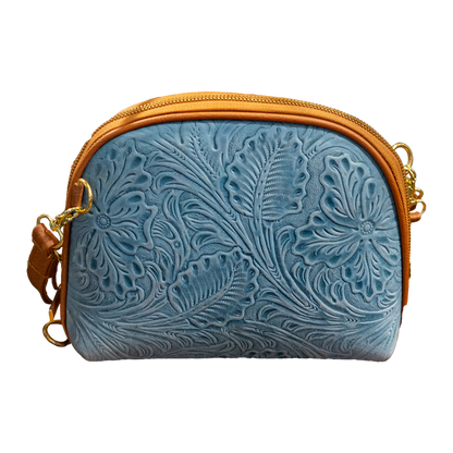 Embossed Leather Crossbody