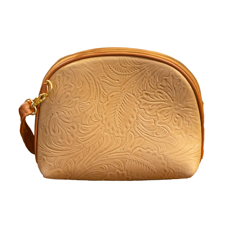 Embossed Leather Crossbody