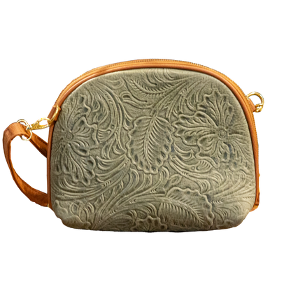 Embossed Leather Crossbody