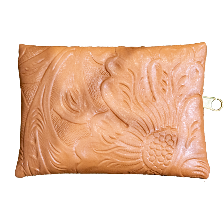 Mini Embossed Leather Coin Purse