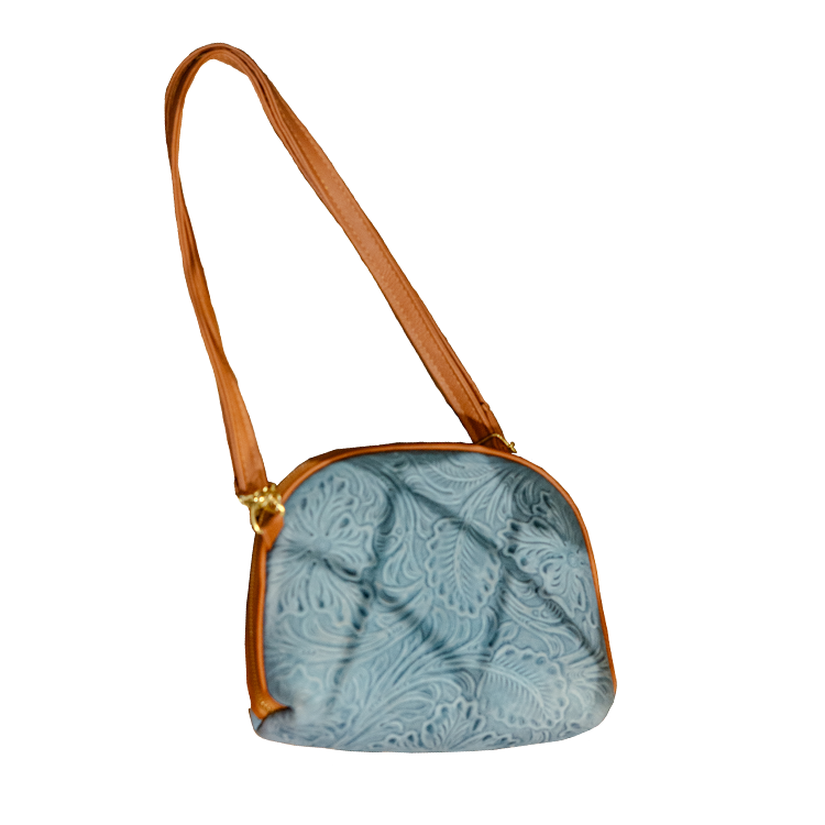 Embossed Leather Crossbody