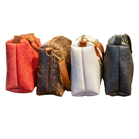 Embossed Leather Crossbody Bags