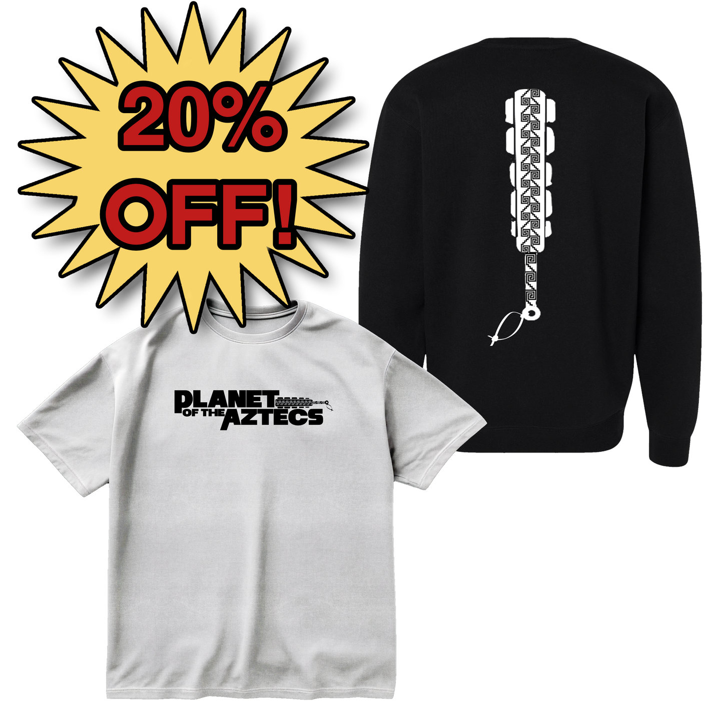 Planet Of The Aztecs - Crew Neck & Tee Bundle