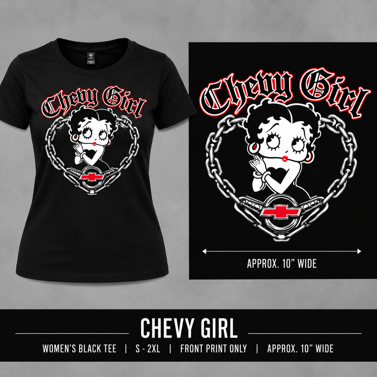 BETTY BOOP CHEVY GIRL TEE