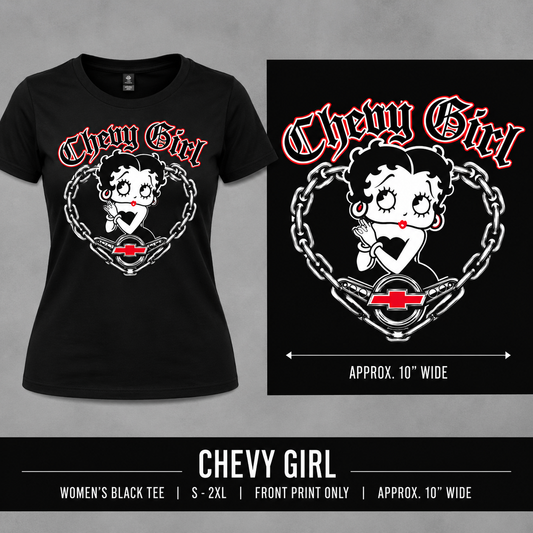 BETTY BOOP CHEVY GIRL TEE