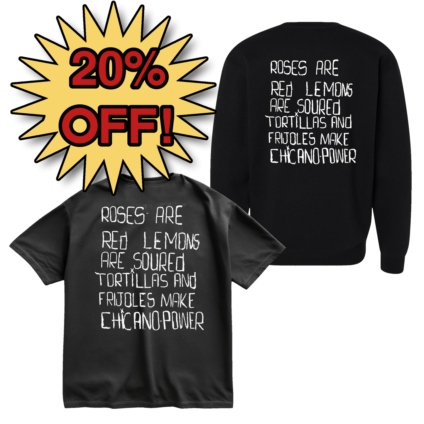 Roses Are Red - Crew Neck & Tee Bundle