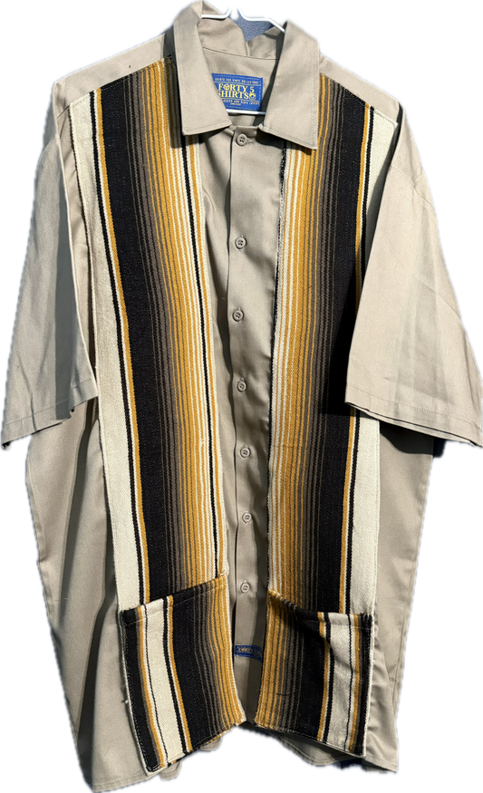 Short Sleeve Zarape Button Up