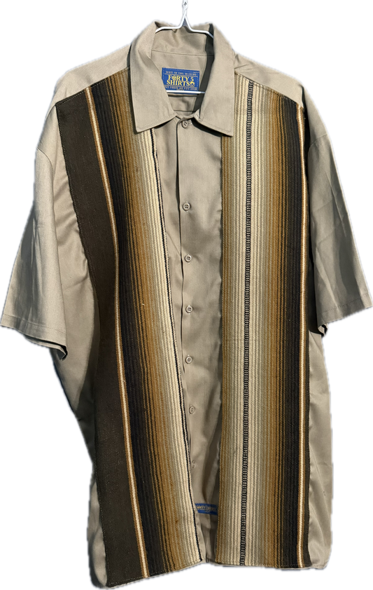 Short Sleeve Zarape Button Up