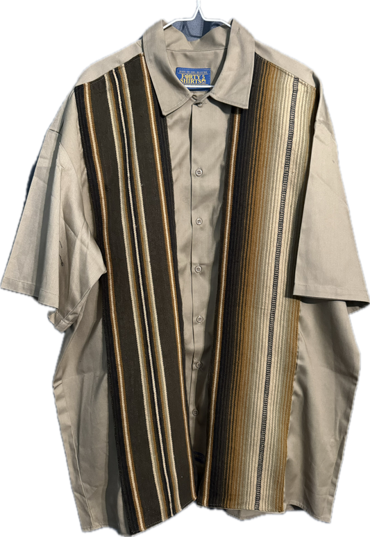 Short Sleeve Zarape Button Up