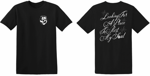 LOOKING FOR A PLACE TO REST MY SOUL MENS TEE