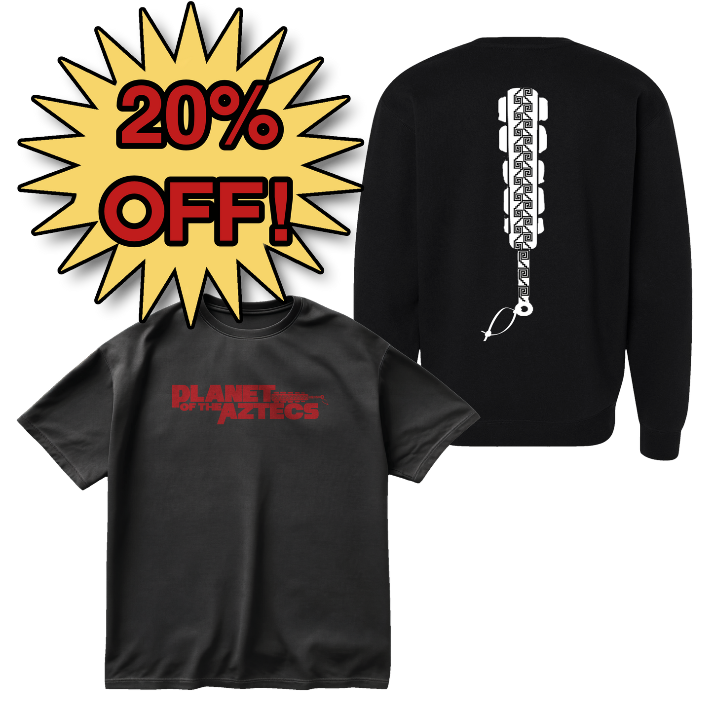 Planet Of The Aztecs - Crew Neck & Tee Bundle