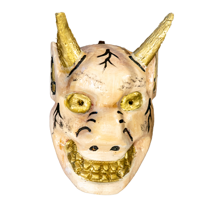 Golden Horned Demon Mask