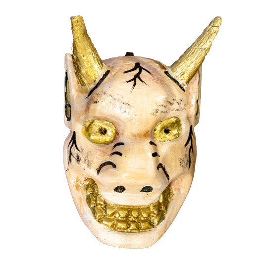 Golden Horned Demon Mask