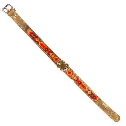 Mexican Beaded Dog Collars – Handmade Leather